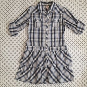 JUSTICE Plaid Dress Size 12